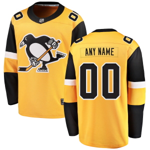 Pittsburgh Penguins Trikot Fanatics Branded Gold Alternate Breakaway Benutzerdefinierte